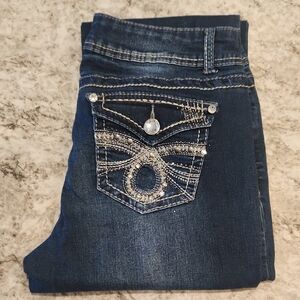 Embellished Blue Jeans